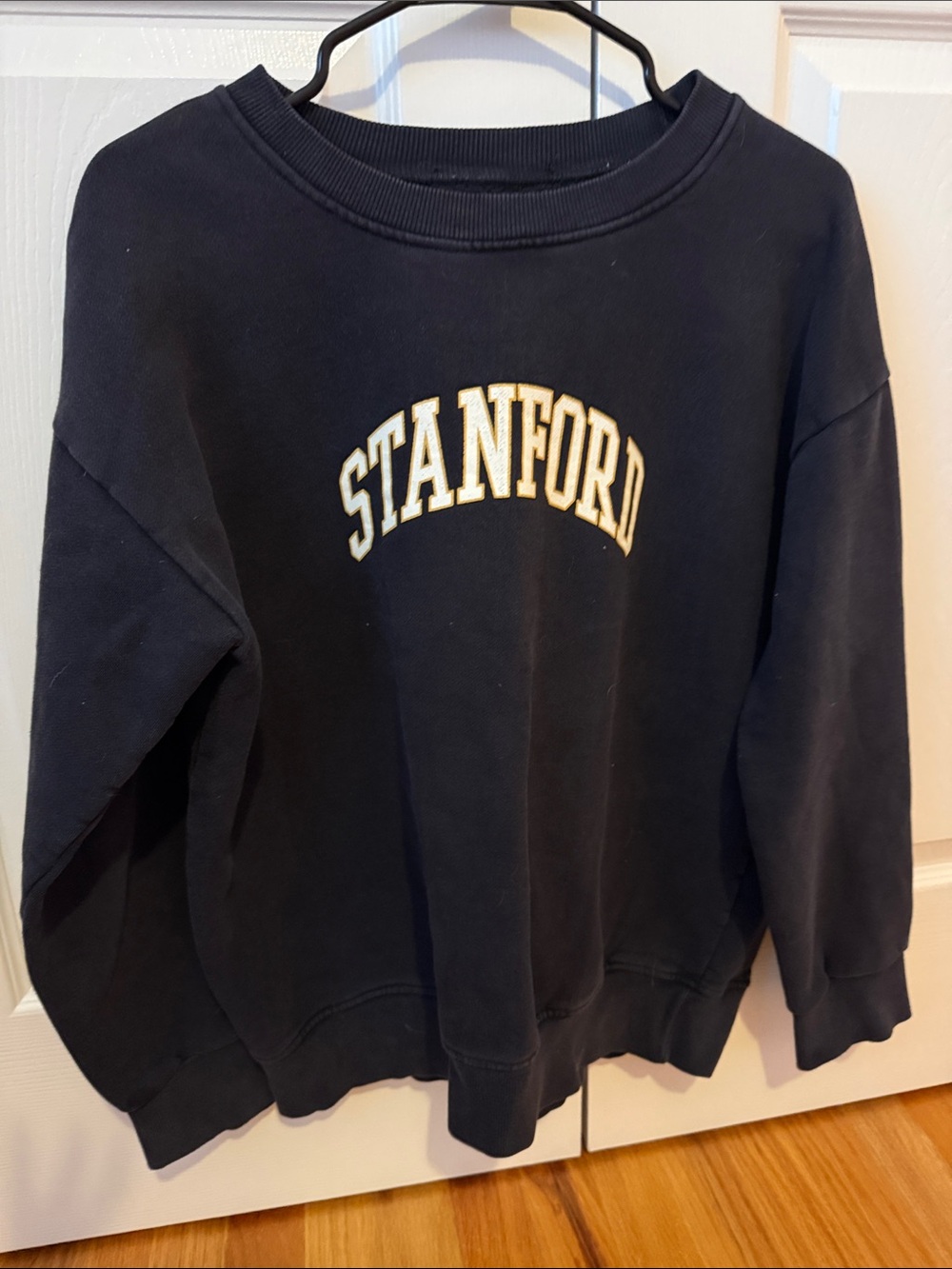Stanford Black Crewneck Sweatshirt